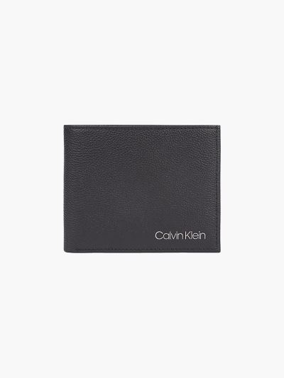 Calvin Klein Táskák & Kiegészítők HU093339 | Calvin Klein Bőr Billfold Férfi Pénztárca Fekete